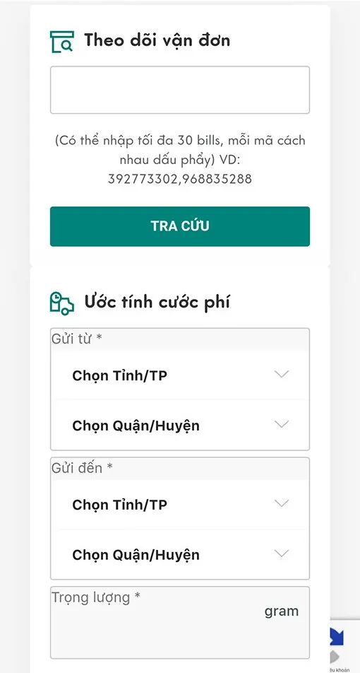 Nhập mã vận đơn Viettel Post để tra cứu tình trạng đơn hàng