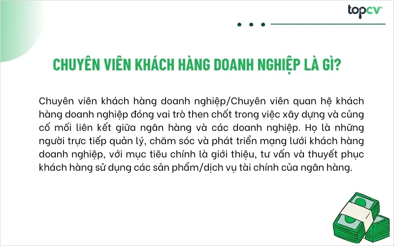 Hình ảnh minh họa chuyên viên khách hàng doanh nghiệp kết nối giữa ngân hàng và các đối tác