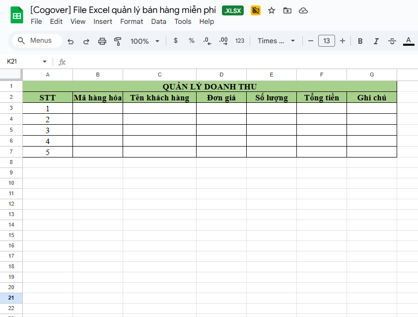 cách tạo quản lý bán hàng bằng excel Chuyên Nghiệp Từ A Đến Z