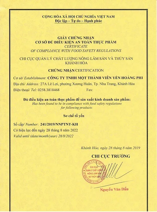 Xin Giấy chứng nhận An toàn thực phẩm là một trong những thủ tục mà chủ kinh doanh cần làm