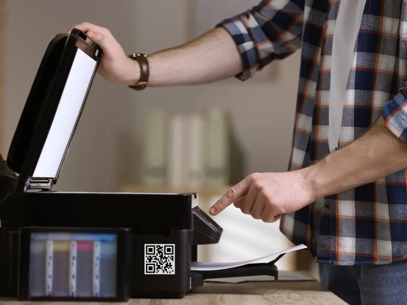 Giao diện phần mềm quản lý tài sản văn phòng tích hợp mã QR Code giúp theo dõi tài sản theo thời gian thực