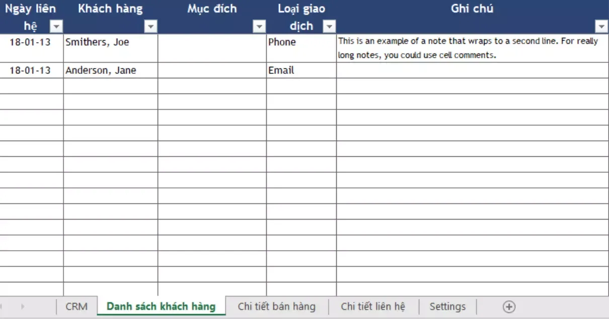 Định nghĩa cơ bản về quản lý khách hàng sử dụng công cụ Excel quen thuộc