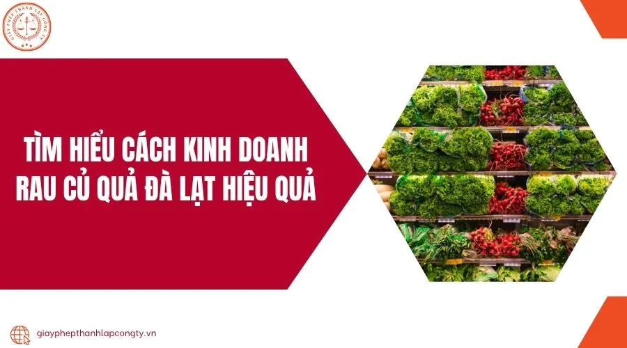 Hình ảnh rau củ quả Đà Lạt tươi ngon xếp trên kệ hàng