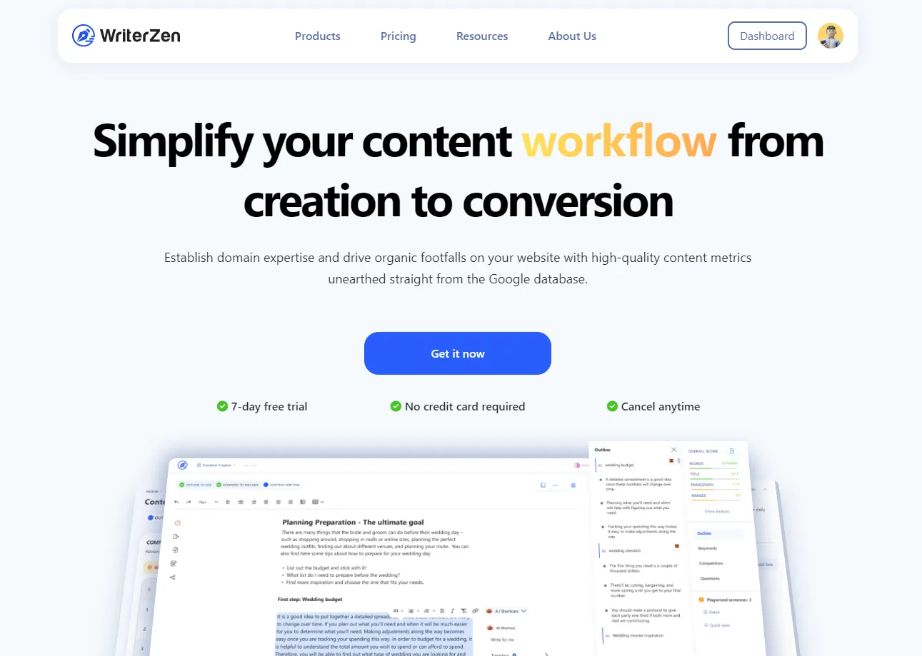 Writerzen giúp nghiên cứu từ khóa và chủ đề chuyên sâu cho báo cáo phân tích